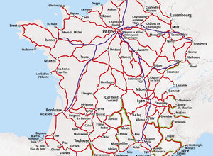 Spoorkaart Frankrijk | Treintickets Frankrijk