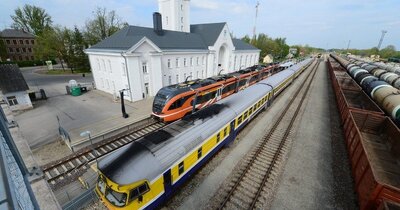 Rail Baltica - Train at the station