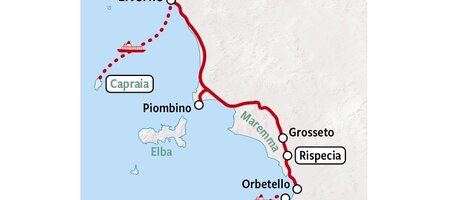 Toscaanse Eilanden | Kaart