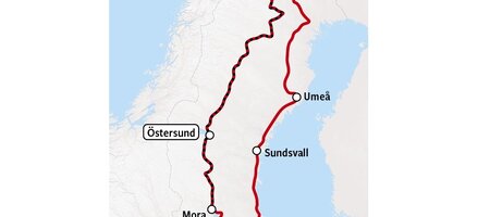 Inlandsbanan | Map