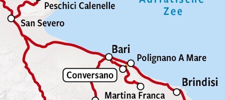 Apulië en Basilicata | Kaart