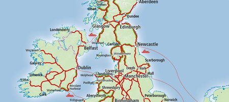 Interrail & Reservations Great Britain (England, Scotland, Wales)