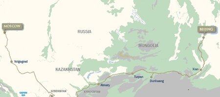 Golden Eagle Silk Road - Route Map 