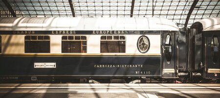 Orient Express - Luxury Train Europe - Outside on Platform