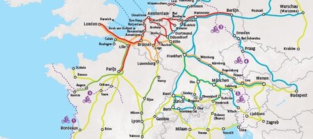 Trein en fiets - Kaart van alle treinen die fietsen meenemen