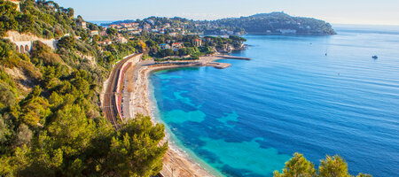 Juan les Pins / Antibes - Spoorlijn kust