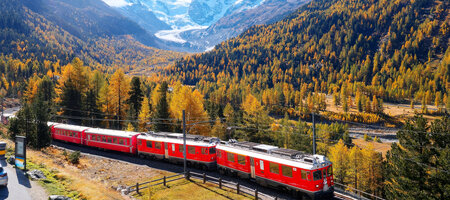 Bernina Express Herfst Pontresina