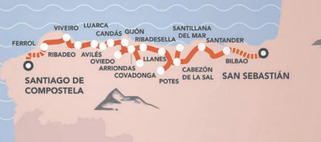 El Transcantabrico | EL Lujo - Map