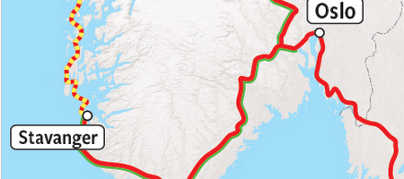 Map Groepsreis Norway in a Nutshell 2024