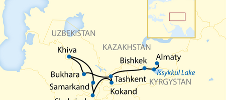 Map Silk Road Adventure