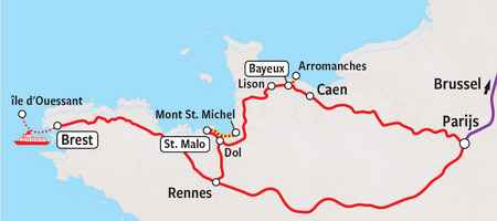 Map Normandië