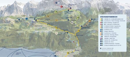 Train to Jungfraujoch (3454m) | Extended Rail Map 