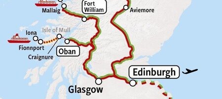 Rail Tour Scotland | Map
