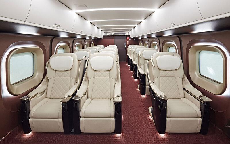 first class train travel in japan