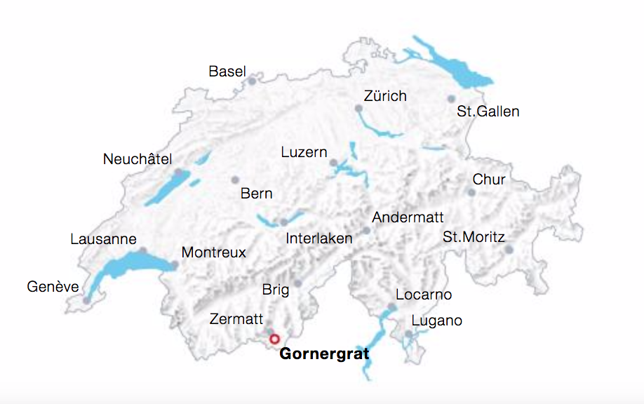Map Gornergratbahn