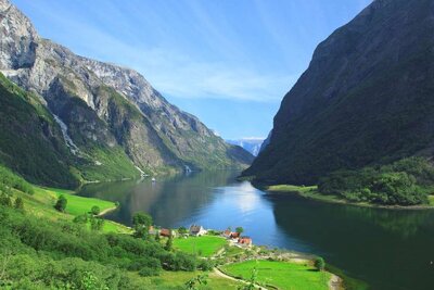 Norway by train - Narrow Fjord
