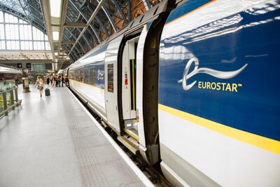 Eurostar at the station 