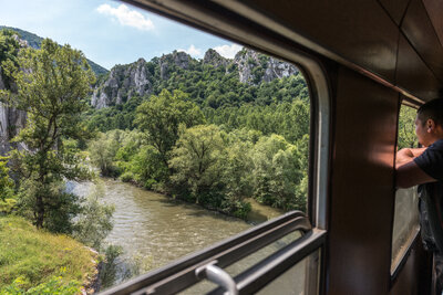Interrail / Eurail - Crossing the Iskar River from Sofia to Mezdra in Bulgaria-original