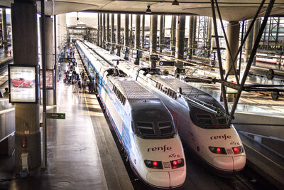 Spain by train - Renfe AVE high speed trains at Toledo station