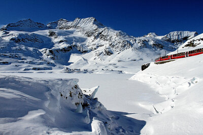 Bernina Express | Winter Landschap