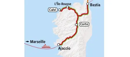 Korsika Tour | Karte