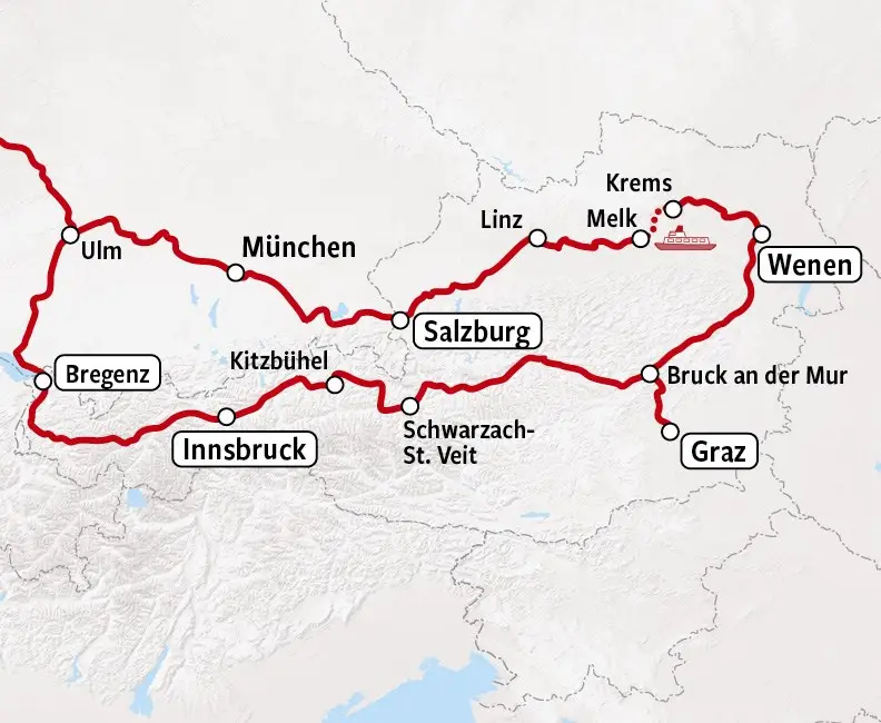 Oostenrijkse Schienenschmankerl | Kaart