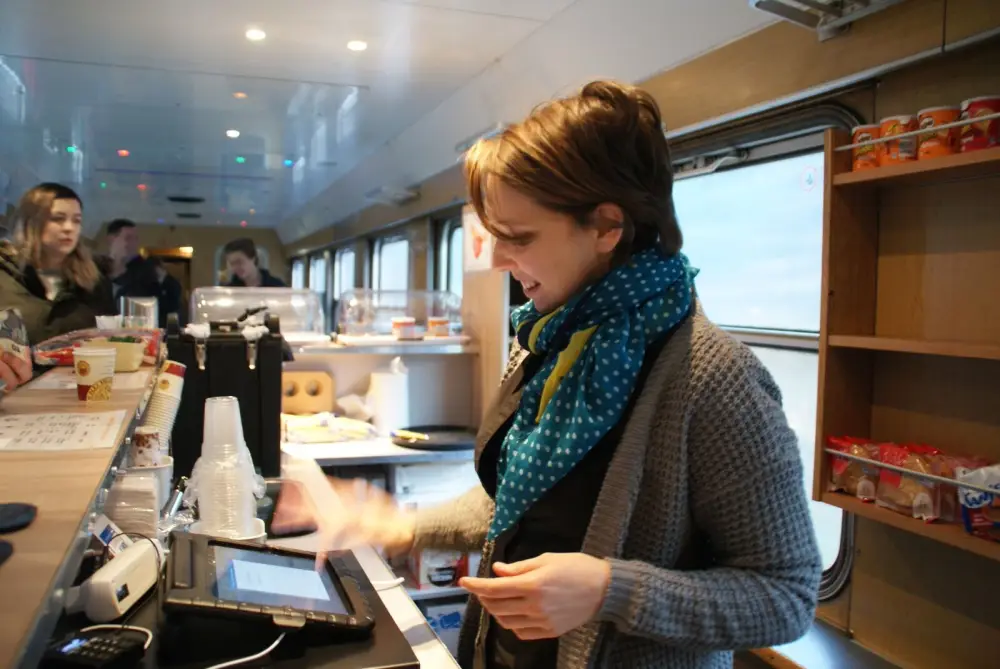 Trein winter Oostenrijk