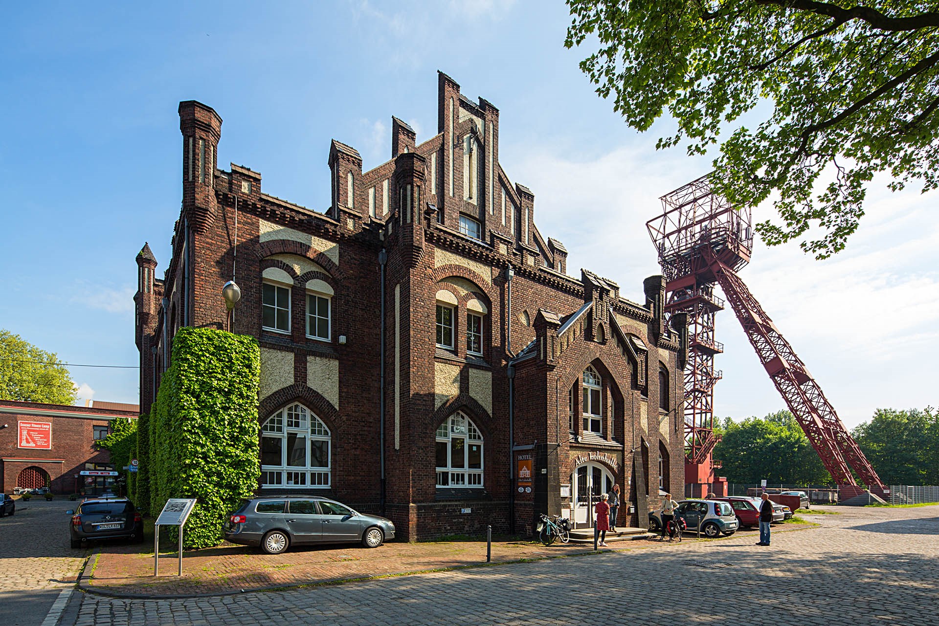 Rondreis Ruhrgebied Essen, trein en hotel, ALte Lohnhalle