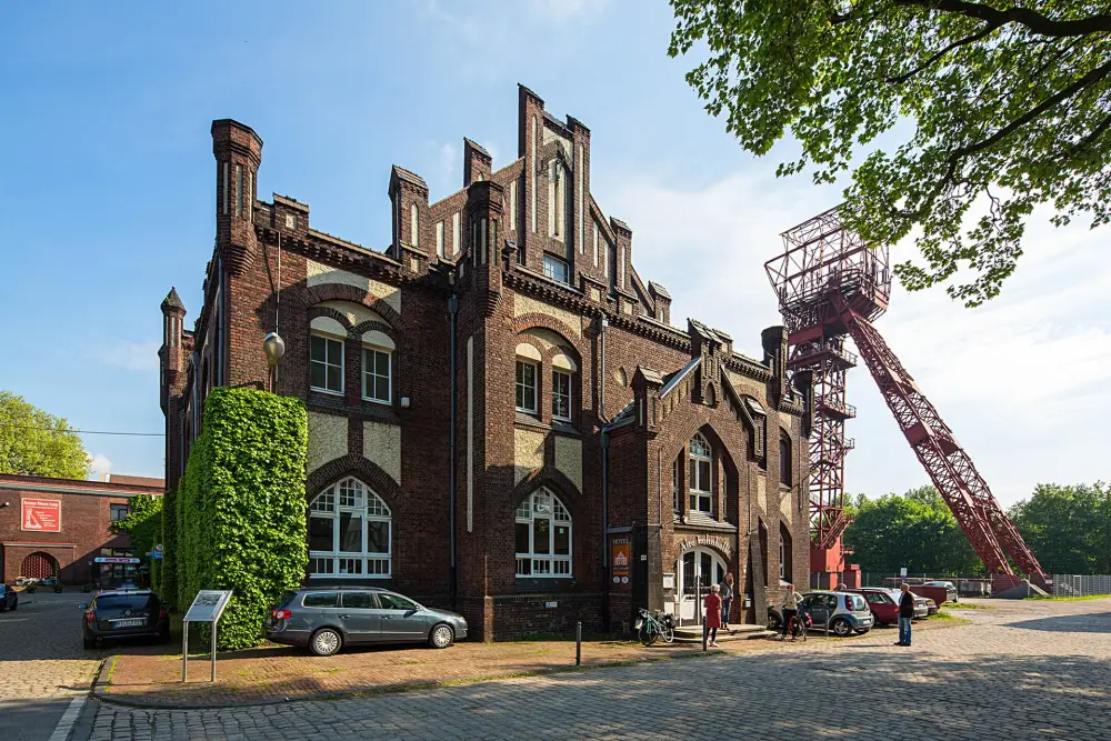 Rondreis Ruhrgebied Essen, trein en hotel, ALte Lohnhalle