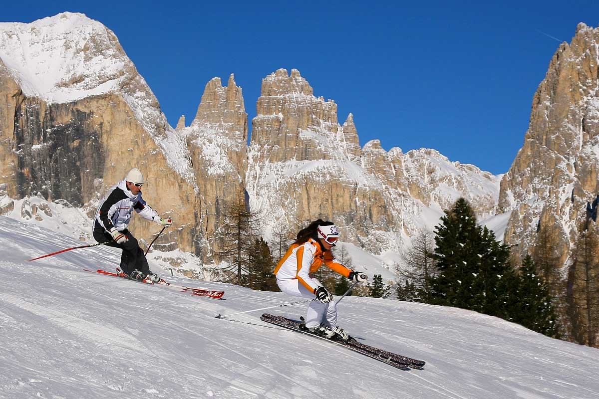 Wintersportvakantie Campitello Val di Fassa - Trein en Hotel - Hotel Christine**+