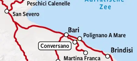 Apulië en Basilicata | Kaart