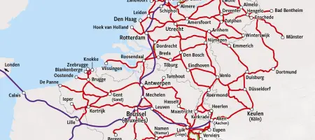 Map - Benelux / Belgium / The Netherlands / Luxembourg