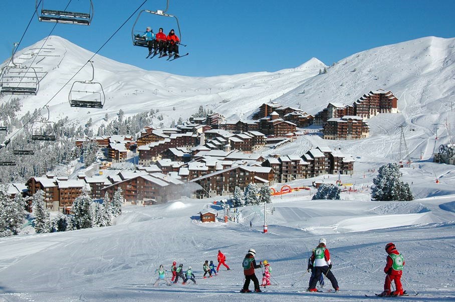 Vakantie La Plagne   trein en hotel   App. La Plagne Centre