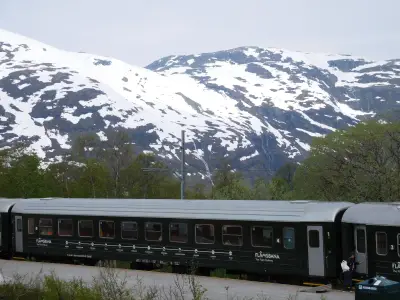 Norway by train - Flamsbana at Vatnahalsen station