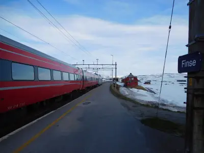 Norway by train - Finse Train Station