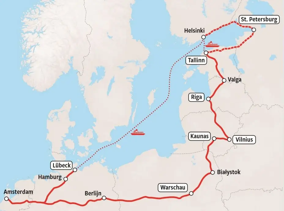 Rail Baltica | Karte
