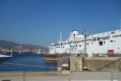 Italy by train - Train on ferry to Sicily