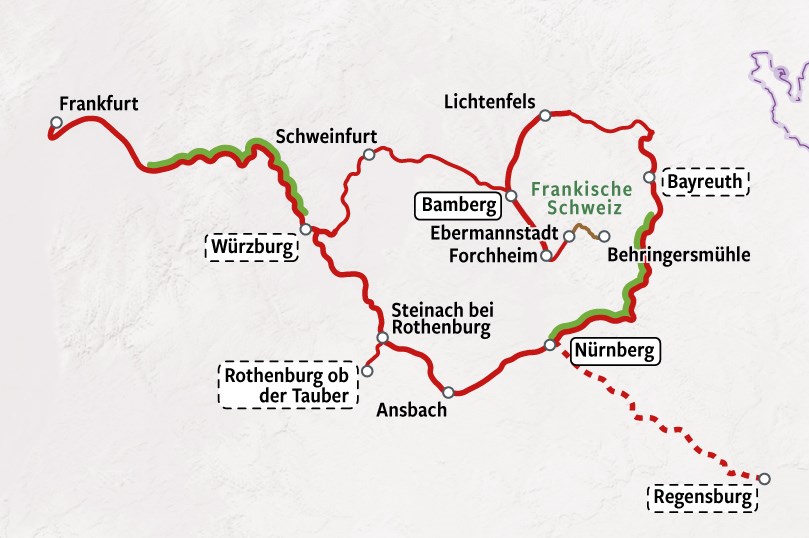 UNESCO Steden Beieren | Kaart