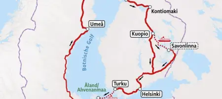 Botniabanen en Finland | Kaart