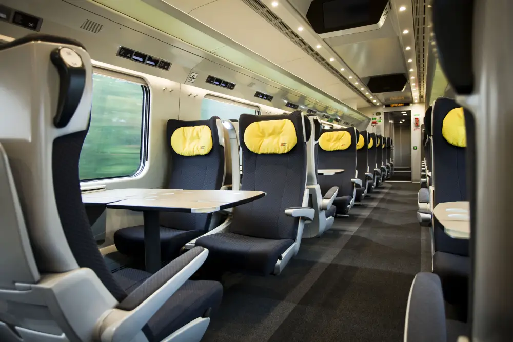 Poland by train - Interior High Speed Train