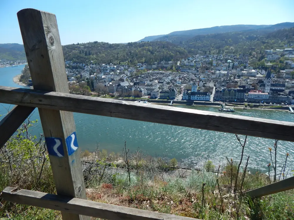 Rheinsteig Rijn Wandelen Boppard zicht