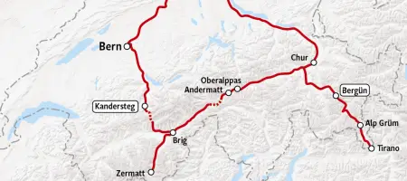 Denkend aan Zwitserland Map
