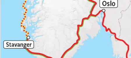 Map Groepsreis Norway in a Nutshell 2024