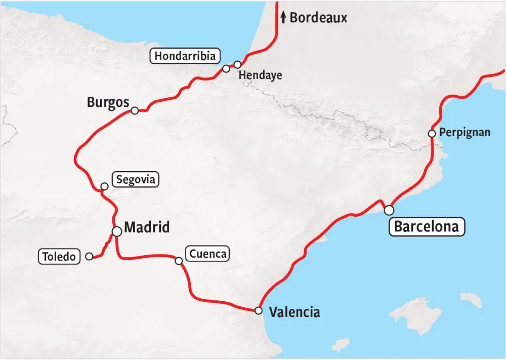 Map Groepsreis Spanje nieuw