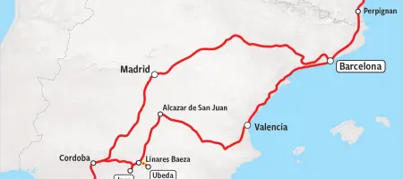 Map Paradores Andalusie nieuw