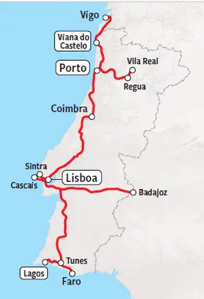 Map Portugal