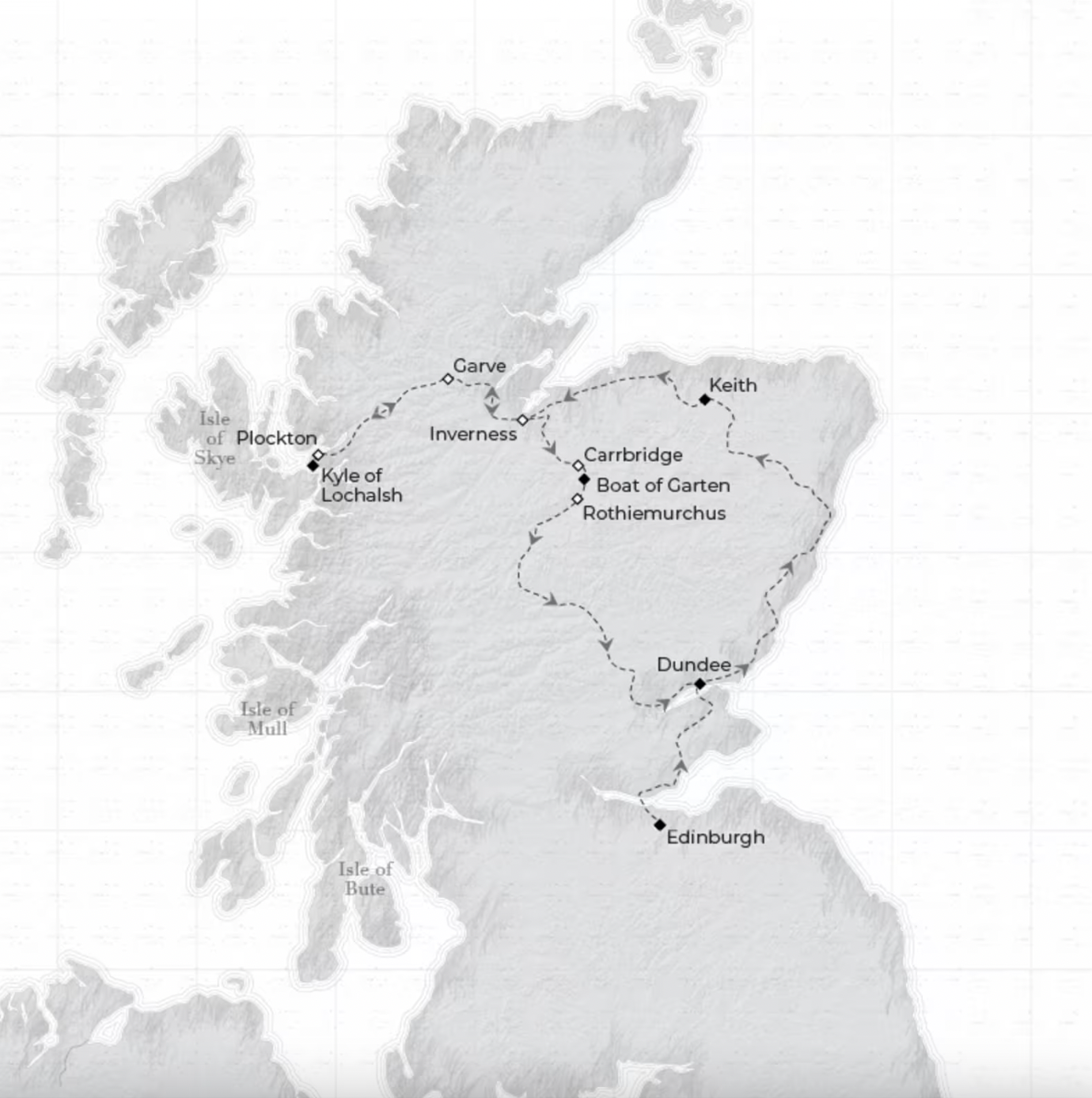 Belmond Royal Scotsman | Classic Splendour | Map