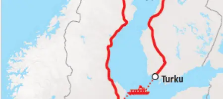 Map Trein IJs Reis Lapland