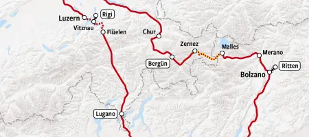 Kaartje Treinromantiek en Dolce Vita