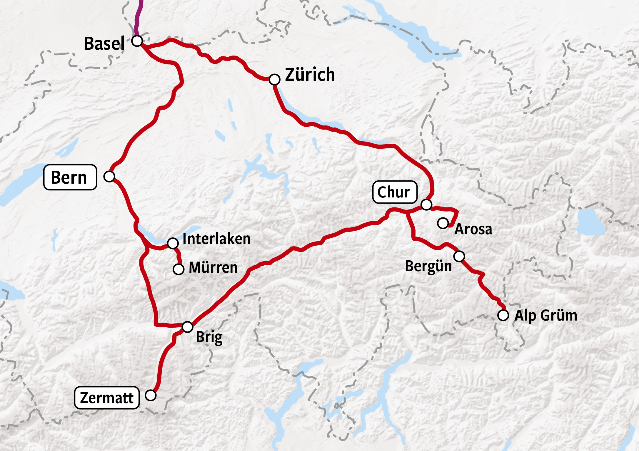 Kaartje Winter Groepsreis Zwitserland 1e klas